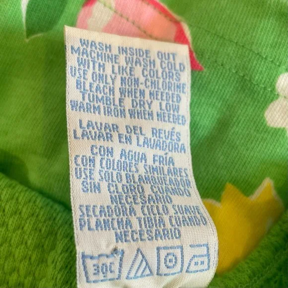 Basic Editions Green Sleeveless Romper Embroidered Flowers Size 3T - Picture 6 of 13